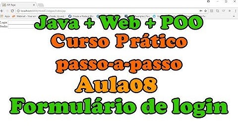 Java+Web+POO (Curso prático) - Aula 08: Login de usuários