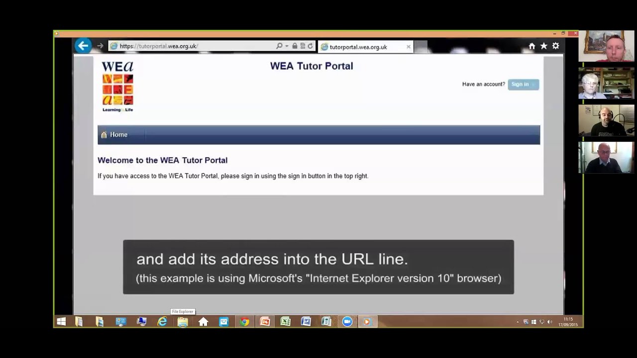 eastern university WEA Eastern Tutor Portal training - Thursday 17th Sept @ 11am