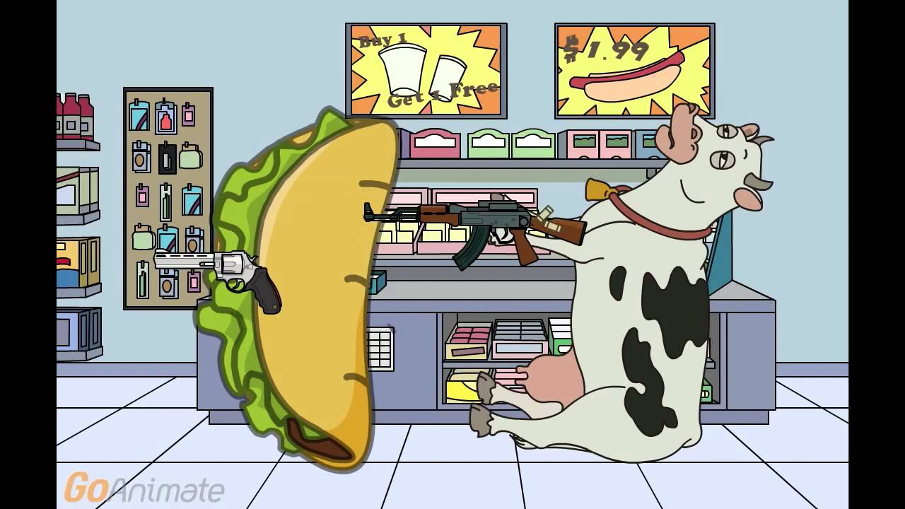 Uncle Larry The Taco Loving Cow - Rampage Time - YouTube