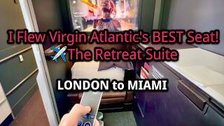 I Flew Virgin Atlantic's BEST Seat! ✈️ The Retreat Suite from London to Miami