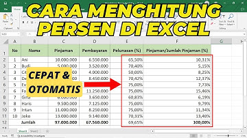 Cara Menghitung Persen di Excel Secara Otomatis dan Cepat | Tutorial Excel