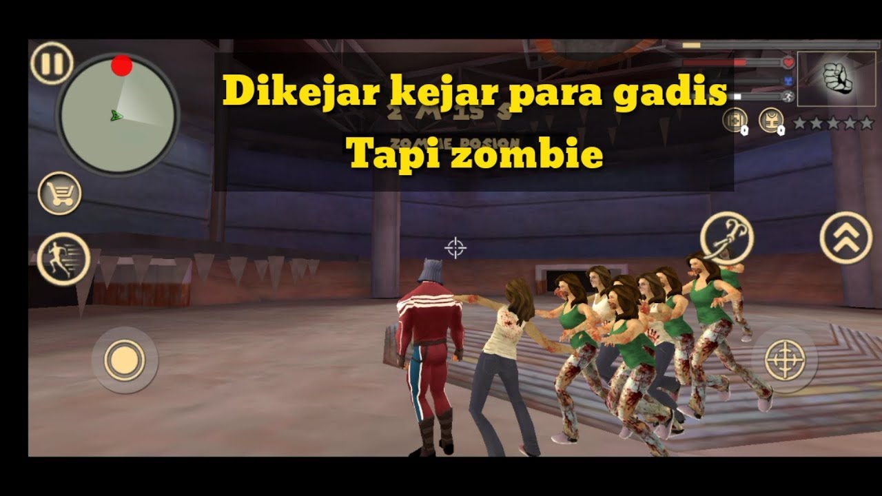Bertahan Hidup Dari Serangan Zombie game Rope Hero Vice Town - YouTube