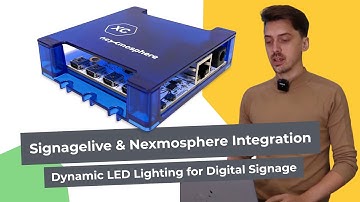 Dynamic LED Lighting for Digital Signage: Signagelive & Nexmosphere Integration