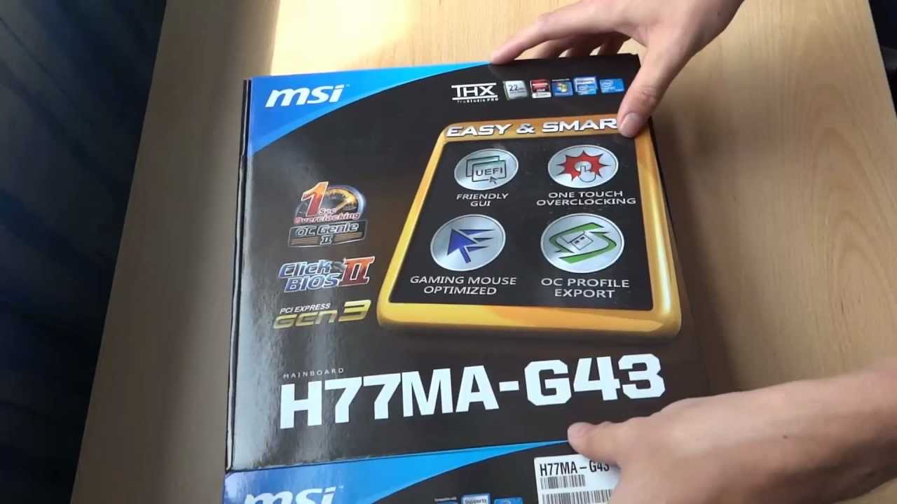 Carte Mère MSI H77MA-G43 (MS-7756 VER 1.2) – Pour Pièces – Ne Démarre Pas
