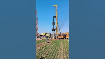 Cement pole base pile drilling- Good tools and machinery make work easy