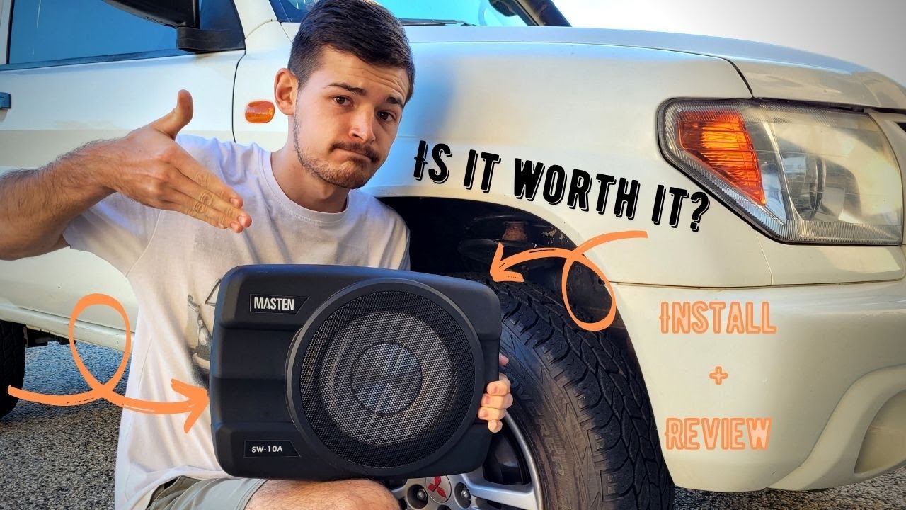 Slim subwoofer review and install YouTube