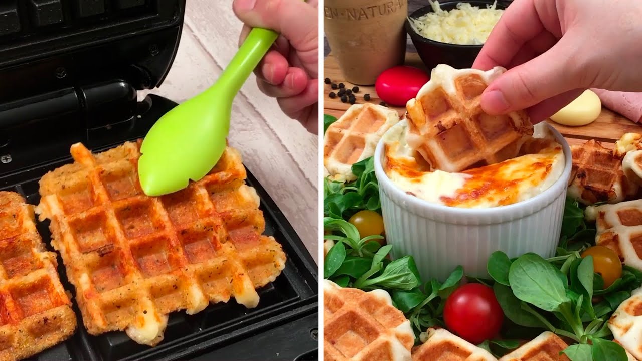GAUFREMENT BON 🧇😍 5 recettes de gaufres salées à dévorer !