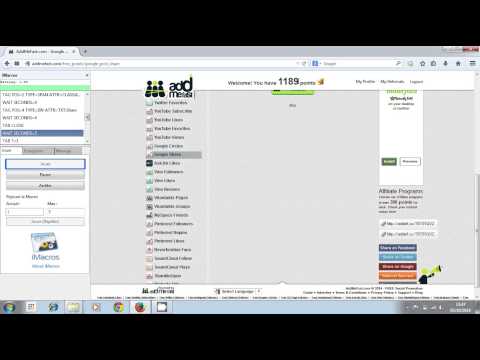 New Imacros Addmefast google plus eng October 2014