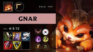 Gnar Top vs Nasus - KR Grandmaster Patch 26.16