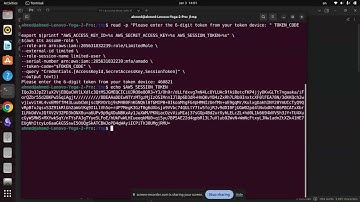 MFA with AWS CLI and external id