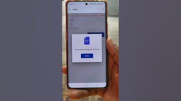 Sorry something went wrong | epfo services temporarily unavailable | epfo something went wrong