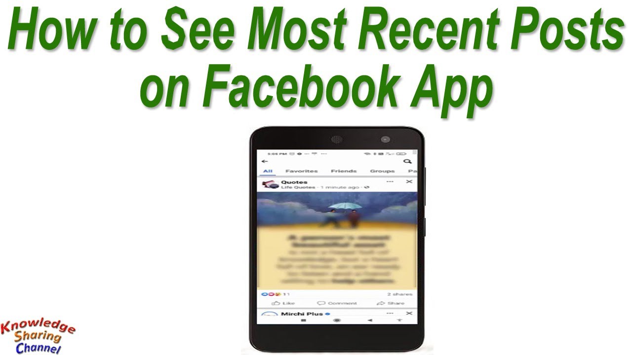 how-to-see-most-recent-posts-on-facebook-app-youtube