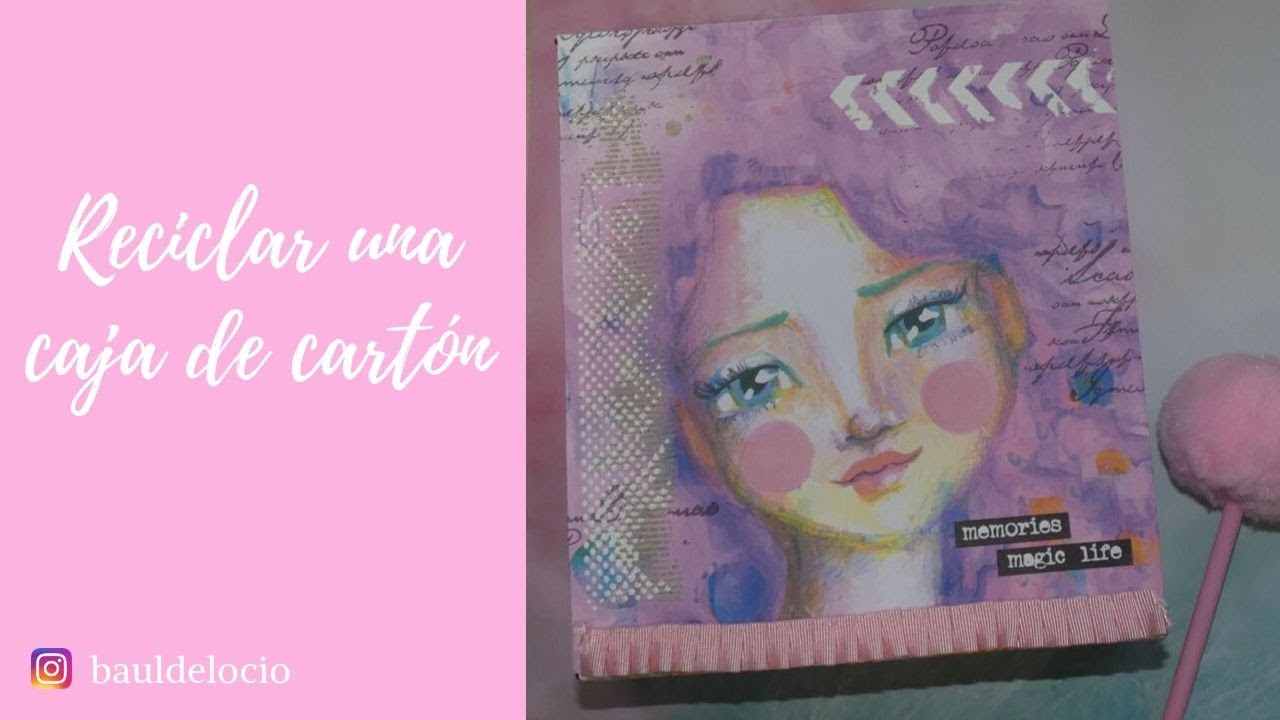 RECICLAR UNA CAJA DE CARTÓN CON PAPELES DE SCRAP ferias dax