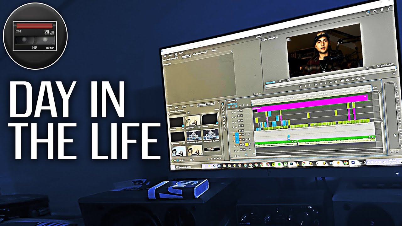 DAY IN THE LIFE of a VIDEO EDITOR | Isaac
