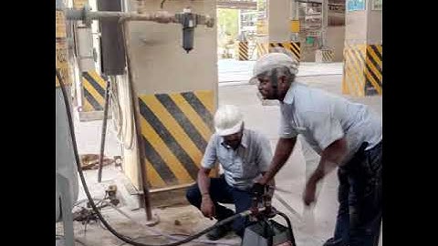 Hydro test of air receiver