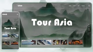 How to Build an Asian Tour Website Landing Page, Foggy Effect, Mystical Journey | HTML, CSS & JS