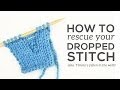 How to Fix a DROPPED STITCH