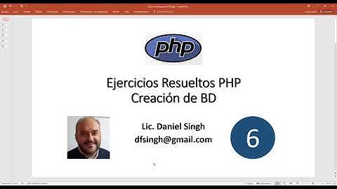6 - Ejercicios Resueltos PHP - Creación de BD