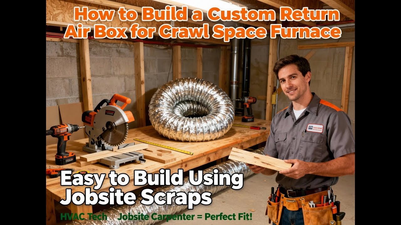 DIY Return Air Box Build — HVAC & Carpenter crossover in the Crawl ...