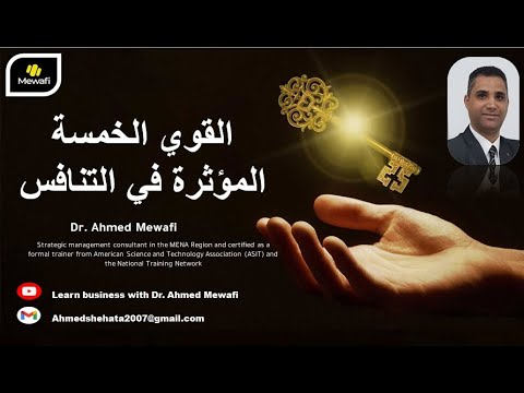 4 تحليل البيئة الخارجية الخاصة و القوي الخمسة المؤثرة في التنافس تكوين الإستراتيجية يتبع