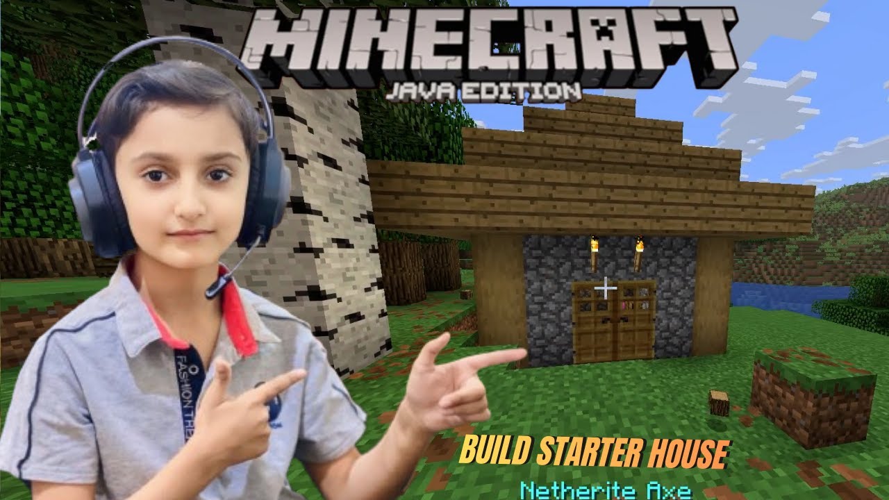 I build Starter House in Minecraft Java Edition - YouTube