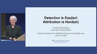 Second Conference on Attribution Science and Climate Law  (Day One -Session 1)