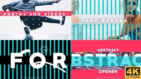 Abstract Opener 4K (After Effects template)