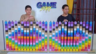 ⚒️🔥🌈 High-speed race color sorting puzzle challenge ♥️ level 32