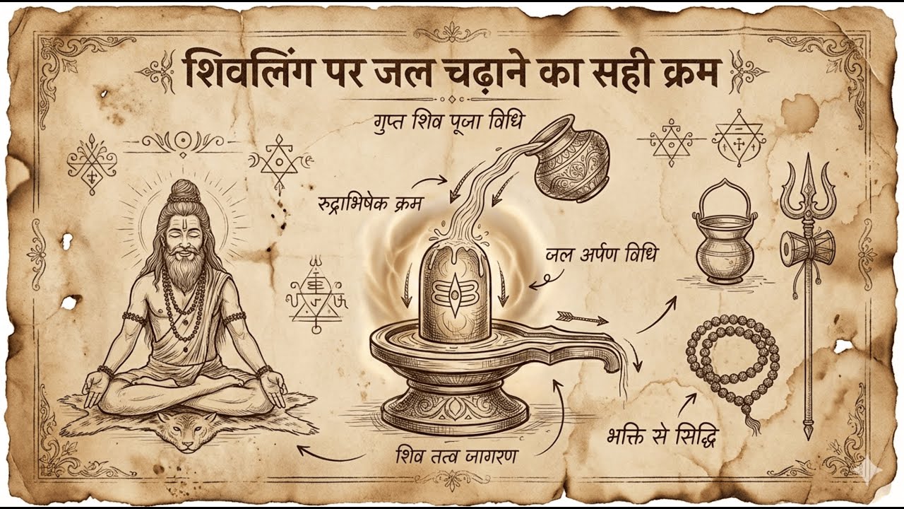 शिवलिंग पर जल चढ़ाने का सही तरीका | रुद्राभिषेक की संपूर्ण विधि |  Rudra Abhishek Vidhi | DOPAMIND