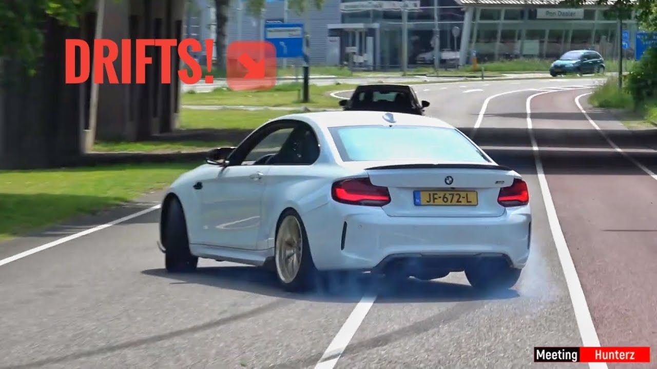 BMW M's accelerating! MCartel Burn Outs... 1M, M4cs, E46 M3csl, E60 M5 Touring, 700 HP M3