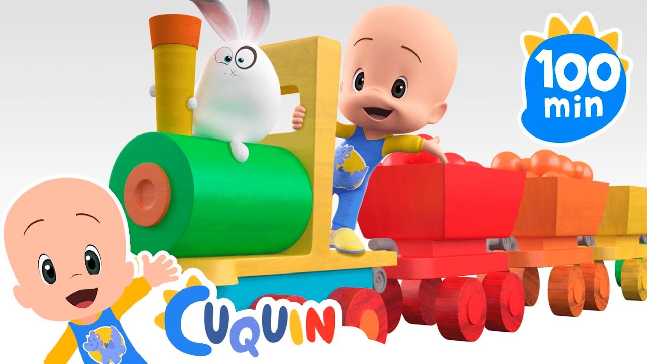 Colorful Train and more educational videos with Cuquin 🚂 Videos & cartoons for babies