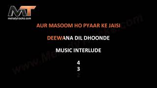 DEEWANA DIL DHOONDE BEST KARAOKE WITH LYRIC