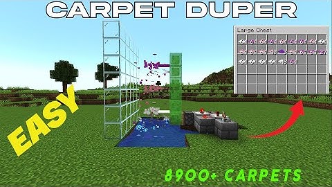 Minecraft Easiest Way to Dupe Carpet - Infinite Fuel Source