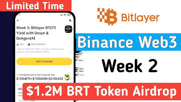Binance Web3 New Airdrop ! Binance WEB3 x Bitlayer Airdrop - Week 2 | Bitlayer | Mahmudul Official