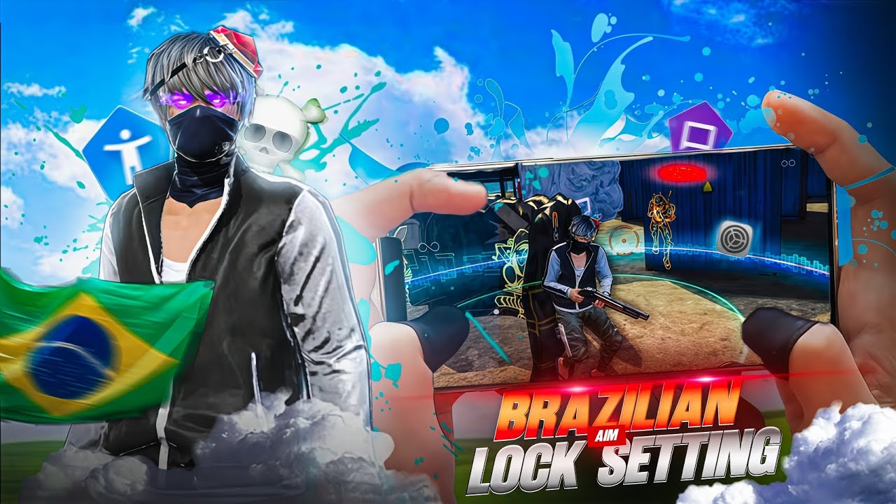 BRAZILIAN 🇧🇷 AIM LOCK 🔒 SETTING ⚙️🤯 | HOW TO USE BRAZILIAN SENSI 🔥😨 ...