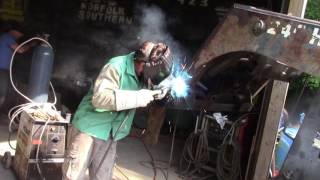 Ya ya---welding a skid steer