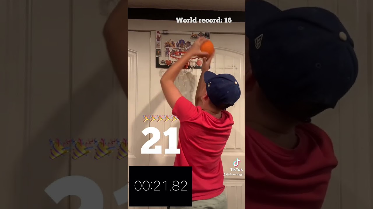 Breaking a mini hoop world record shorts YouTube
