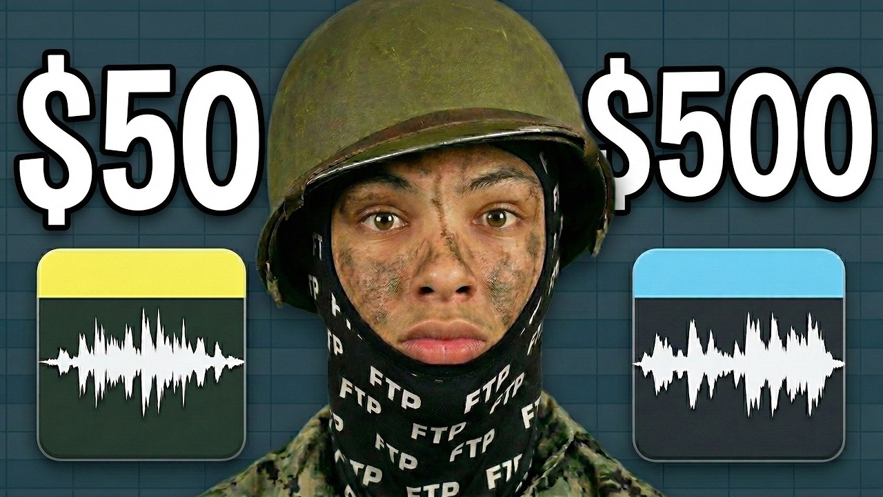 $50 vs $500 rapper - YouTube