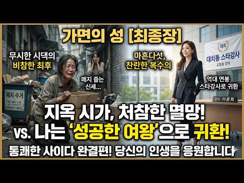 “18년 식모 취급받던 며느리, 결국 모두를 무너뜨리고 ‘대치동 스타강사’로 돌아왔다”