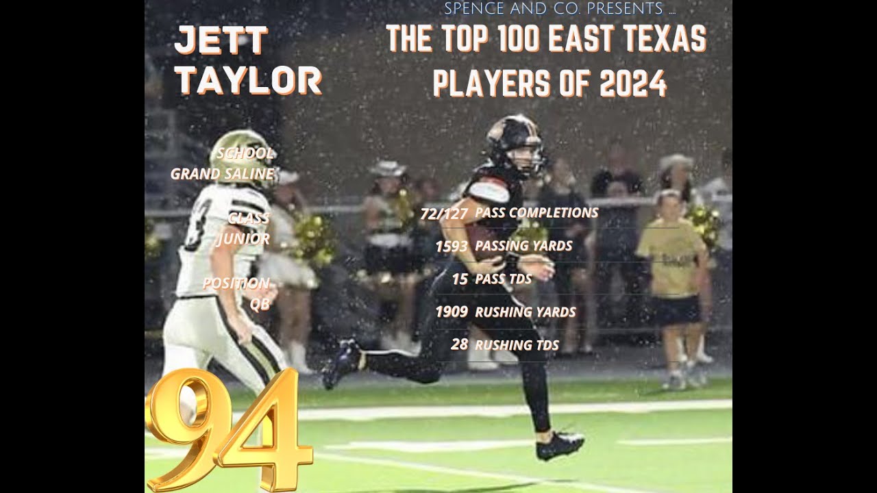 Top 100 East Texas Players of 2024 94. Jett Taylor