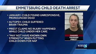Iowa day care provider charged in death of toddler found to have brain trauma