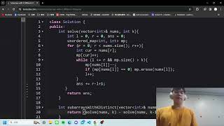leetcode daily challenge - 992. Subarrays with K Different Integers