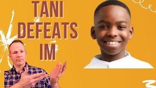 Tani Adewumi: 10 year old master defeats IM Justin Sarkar!