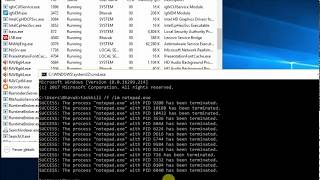 Close Multiple applications at once using a single Command on CMD