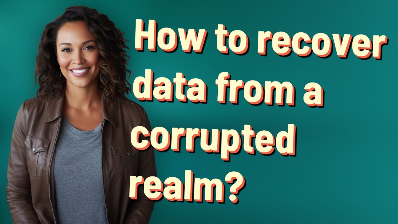 How to recover data from a corrupted realm? - YouTube