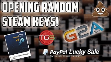 Opening 5 Random Premium Steam CD Keys! What a load of CR*P!!