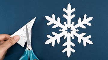 Easy Paper Snowflake Tutorial for Beginners - Christmas Decorations - Paper Crafts