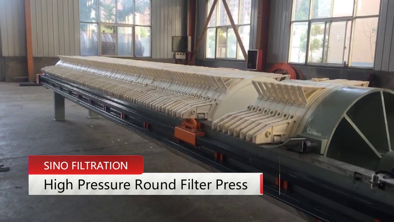 High Pressure Round Filter Press for mud YouTube