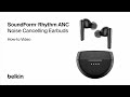 Бездротові вакуумні навушники TWS Belkin Soundform Rhythm True Wireless ANC (black)