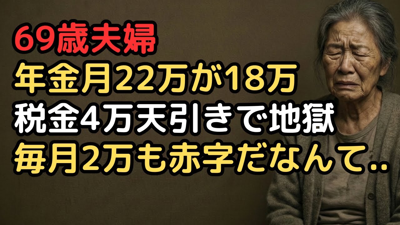 「年金月22万円で生活費20万円なら余裕」と計算していた69歳夫婦…初回振込18万円、税金・保険料4万円の天引きに絶句「生活費が払えない」